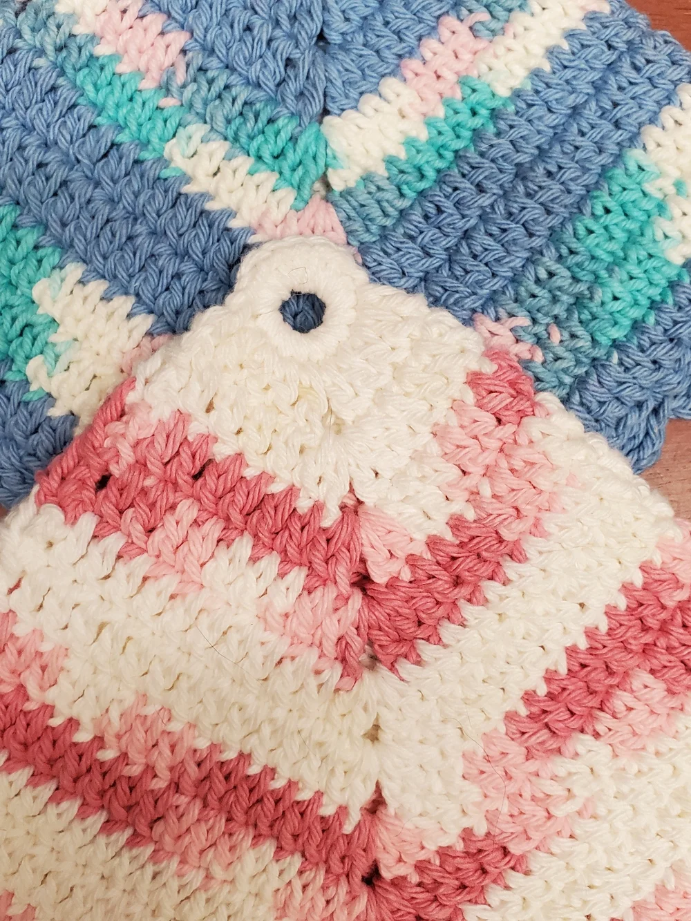 Handmade Granny Core Double Crochet Cotton Potholders Hot Pads Trivet